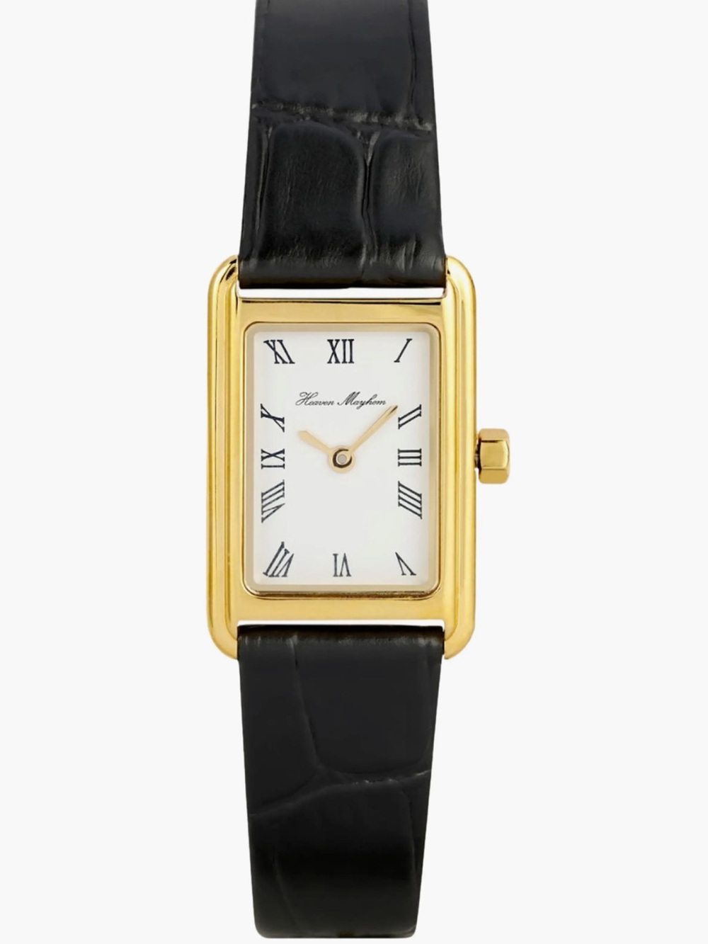 Heaven Mayhem NWOT Women’s The Icon Watch in Black and Gold Classic Feminine